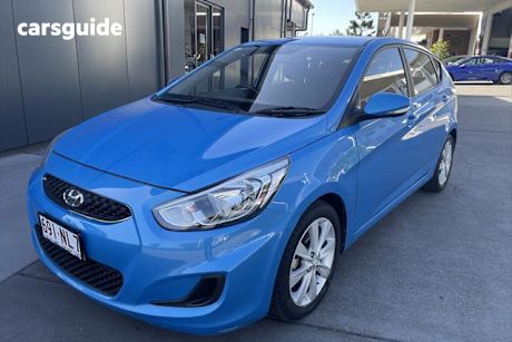 Blue 2019 Hyundai Accent Hatchback Sport