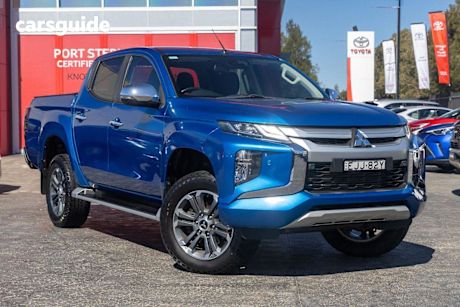 Blue 2019 Mitsubishi Triton Ute Tray GLS 4X4