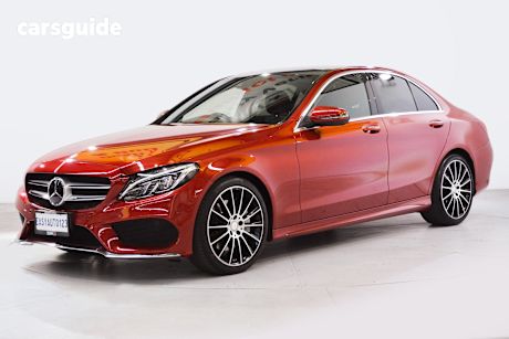 Red 2016 Mercedes-Benz C250 Sedan