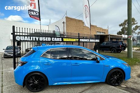 Blue 2021 Toyota Corolla Hatchback ZR Hybrid