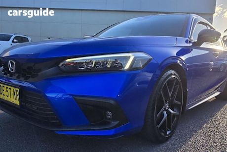 Blue 2022 Honda Civic Hatchback VTI-LX