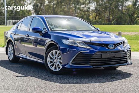Blue 2021 Toyota Camry Sedan ASCENT F