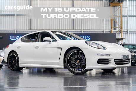 White 2014 Porsche Panamera Coupe Diesel