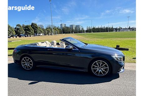 Blue 2019 Mercedes-Benz S-Class Convertible S 560 A217