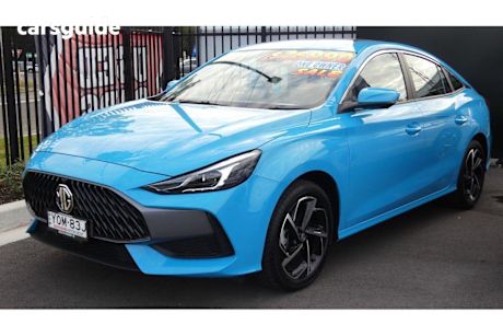 Blue 2024 MG MG5 Sedan Essence