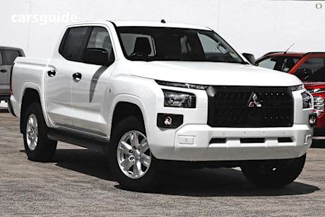 White 2025 Mitsubishi Triton Ute Tray GLX+ 4X4