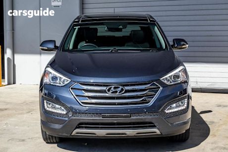 Blue 2015 Hyundai Santa FE Wagon Highlander Crdi (4X4)