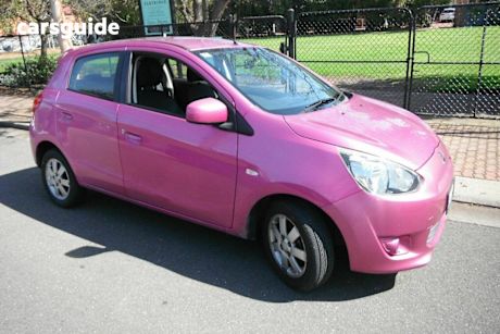 Red 2013 Mitsubishi Mirage Hatchback LS