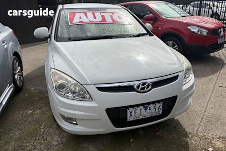 White 2009 Hyundai I30 Hatchback Sx