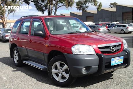 Red 2004 Mazda Tribute Wagon Limited