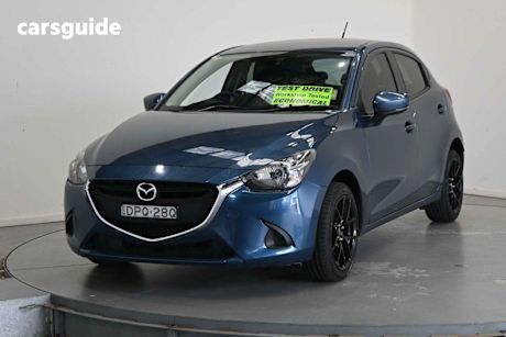 Blue 2017 Mazda 2 Hatchback Maxx