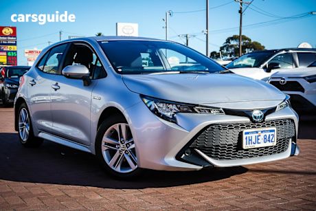 Silver 2021 Toyota Corolla Hatchback Ascent Sport Hybrid