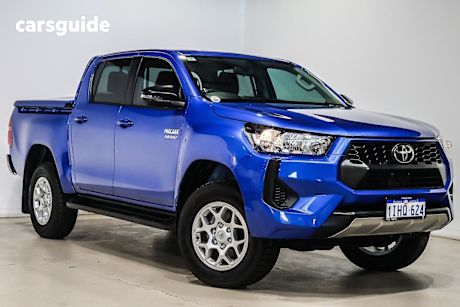 Blue 2024 Toyota Hilux Double Cab Pick Up SR (4X4)
