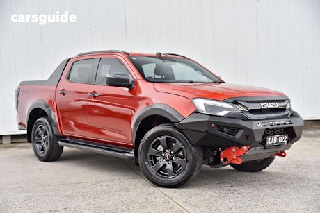Orange 2024 Isuzu D-MAX Crew Cab Utility X-Terrain (4X4)