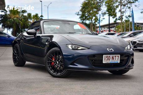 Blue 2024 Mazda MX-5 Convertible G20 Roadster GT RS