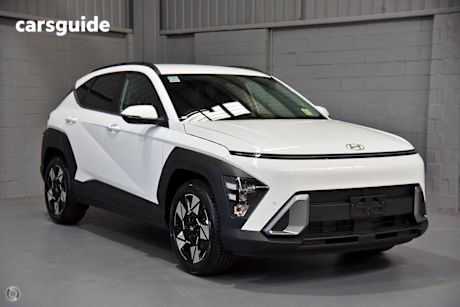 White 2025 Hyundai Kona SUV ELITE F