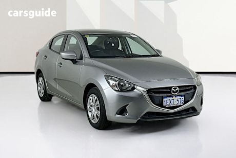 Silver 2015 Mazda 2 Sedan Neo