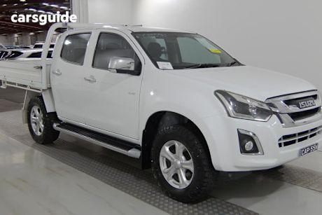 White 2017 Isuzu D-MAX Crew Cab Utility LS-U HI-Ride (4X4)