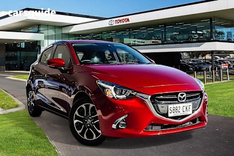 Red 2019 Mazda Mazda2 Hatch GENKI F
