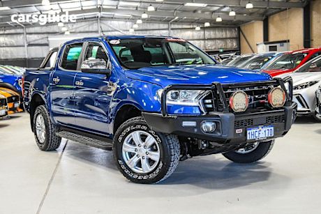 Blue 2020 Ford Ranger Ute Tray XLT 4X4