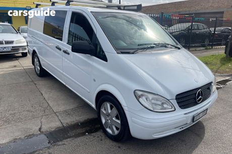 White 2010 Mercedes-Benz Vito Van 120Cdi Extra Long Crew Cab