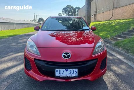 Red 2011 Mazda 3 Hatchback Neo