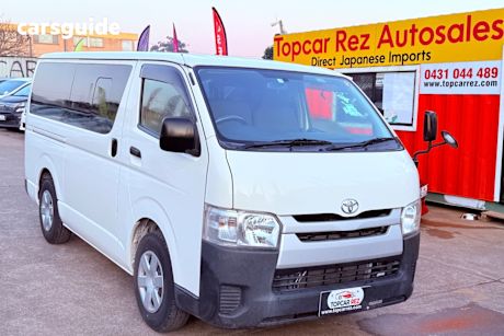 White 2017 Toyota HiAce Van Dx