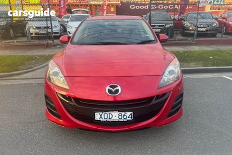 Red 2010 Mazda 3 Sedan Neo