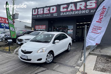 White 2011 Toyota Yaris Sedan Yrs