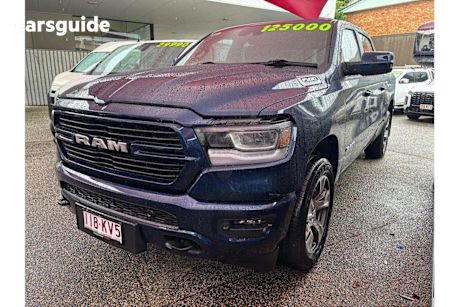 Blue 2023 Ram 1500 Crew Cab Utility Laramie Sport Rambox Mhev