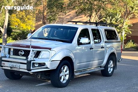 Silver 2012 Nissan Navara Dual Cab Pick-up St (4X4)