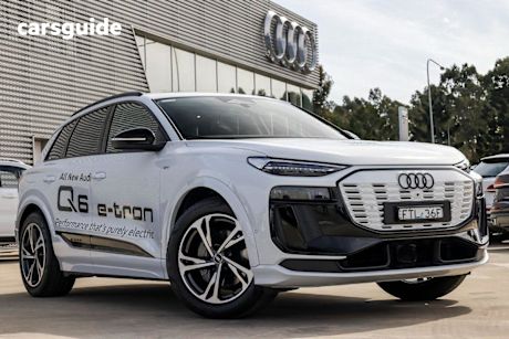 White 2025 Audi Q6 E-Tron SUV PERFORMANCE R
