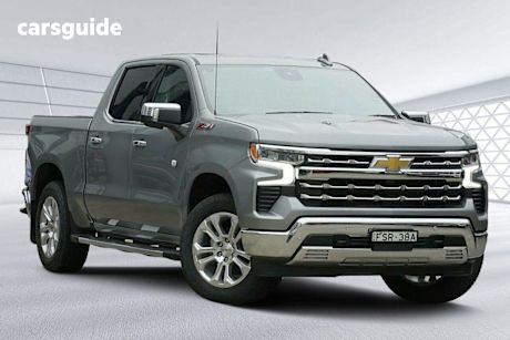 Grey 2024 Chevrolet Silverado Crew Cab Pickup 1500 LTZ Premium