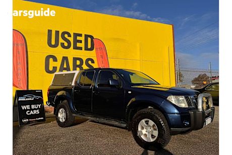 Blue 2010 Nissan Navara Ute Tray ST 4X4