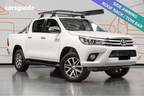 White 2017 Toyota Hilux Dual Cab Utility Sr5 (4X4)