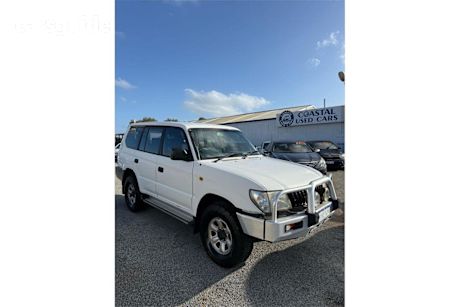 White 2002 Toyota Landcruiser Prado Wagon Rv (4X4)