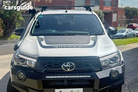 White 2019 Toyota Hilux Double Cab Pick Up Rugged X (4X4)