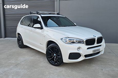 White 2018 BMW X5 Wagon Xdrive 30D M Sport (7 Seat)