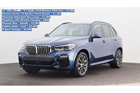 Blue 2019 BMW X5 SUV XDRIVE30D 4X4