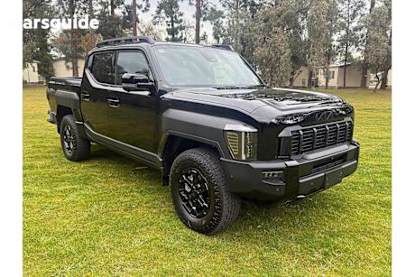 Black 2025 Kia Tasman Ute Tray X-PRO 4X4