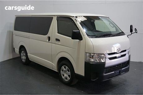 White 2019 Toyota HiAce Commercial