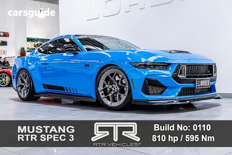 Blue 2024 Ford Mustang Fastback GT 5.0 V8
