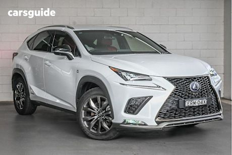 White 2019 Lexus NX SUV NX300H F SPORT F