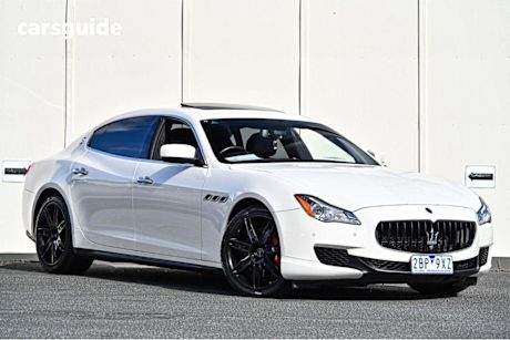 White 2014 Maserati Quattroporte Sedan S R