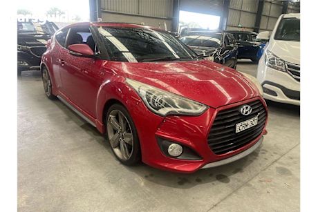 Red 2013 Hyundai Veloster Hatch SR TURBO F