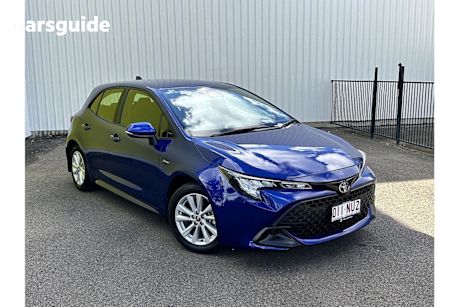 Blue 2024 Toyota Corolla Hatchback Ascent Sport Hybrid