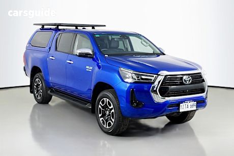 Blue 2023 Toyota Hilux Double Cab Pick Up SR5 + Premium Interior (4X4)