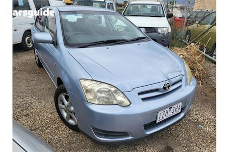 Blue 2004 Toyota Corolla Hatchback Conquest Seca