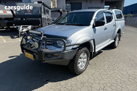 Blue 2015 Mitsubishi Triton Double Cab Utility Glx (4X4)