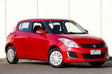 Red 2014 Suzuki Swift Hatch GL F